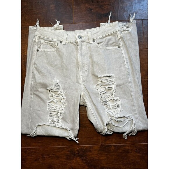 American Eagle Distressed Mom Jean Womens Sz 6 - Picture 1 of 9